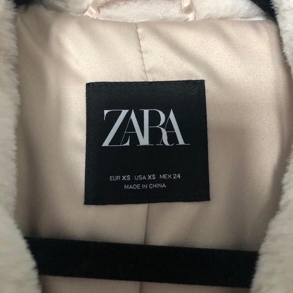 Zara Faux Fur Coat - Picture 6 of 7